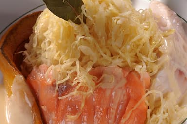 Choucroute et saumon