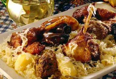 Choucroute garnie à l'oie