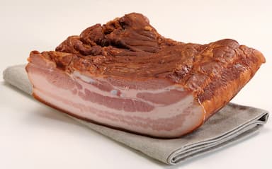 Lard cuit fumé