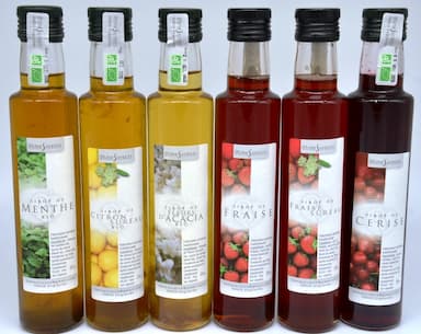 Sirops Biologiques de fleurs, de fruits, de plantes p