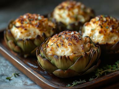 Artichauts farcis au brocciu