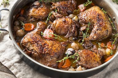 Coq au vin gris