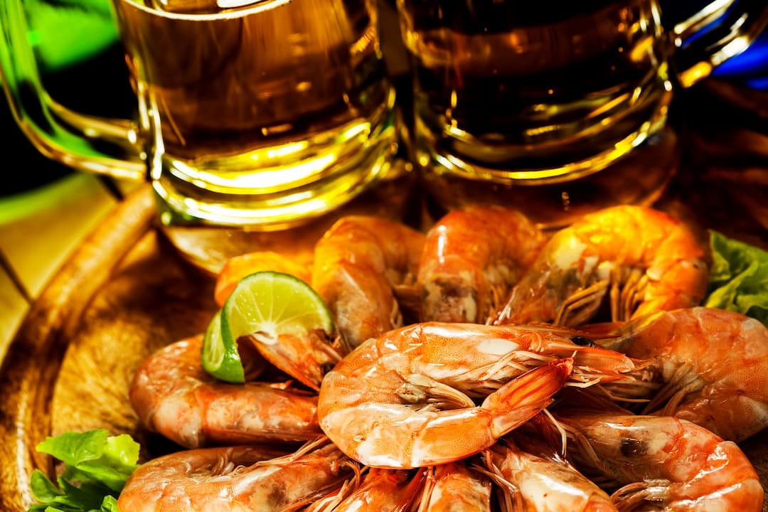 Crevettes au cidre