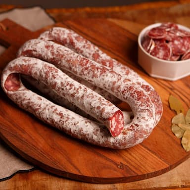 saucisse sèche à la perche