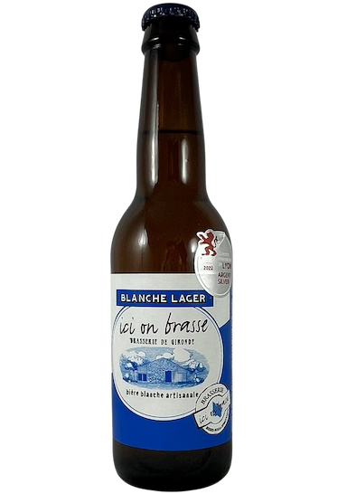 Ici on brasse - Blanche Lager - 33cl et 75 cl